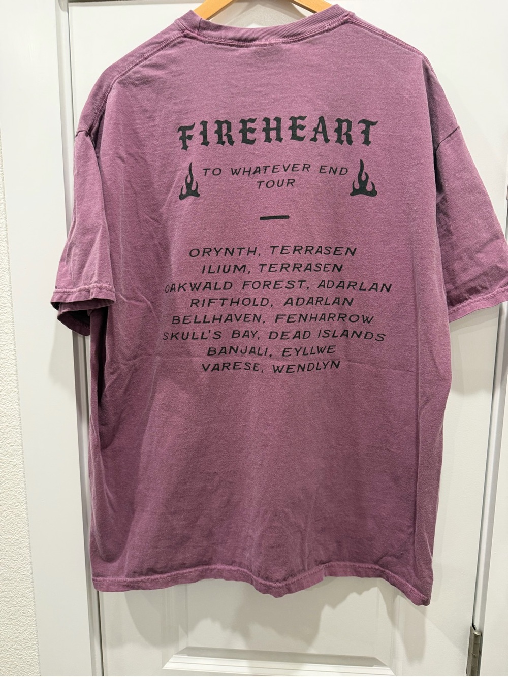 Comfort Colors Dusty Mauve 'Fireheart' Tour Tee